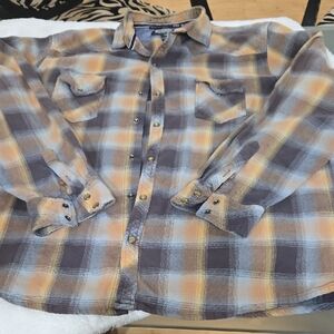 Men's Plaid Casual Button Down Shirt
